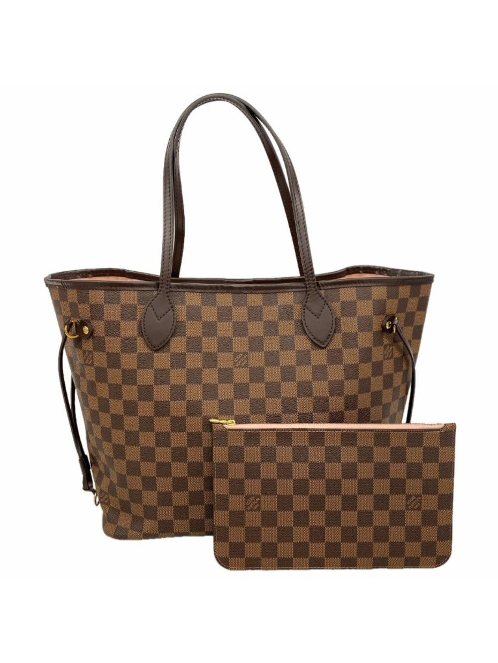 Louis Vuitton Tote Damier Neverfull MM Ebene Rose Ballerine